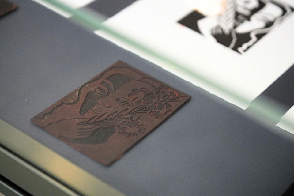 Asta Sigurdardottir's original linocuts in the National Gallery of Iceland